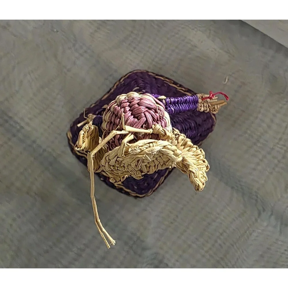 Handmade woven straw